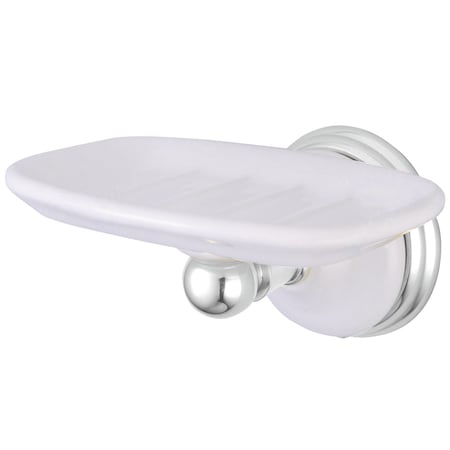 Kingston Brass Victorian Wall-Mount Soap Dish, Polished Chrome BA1115C